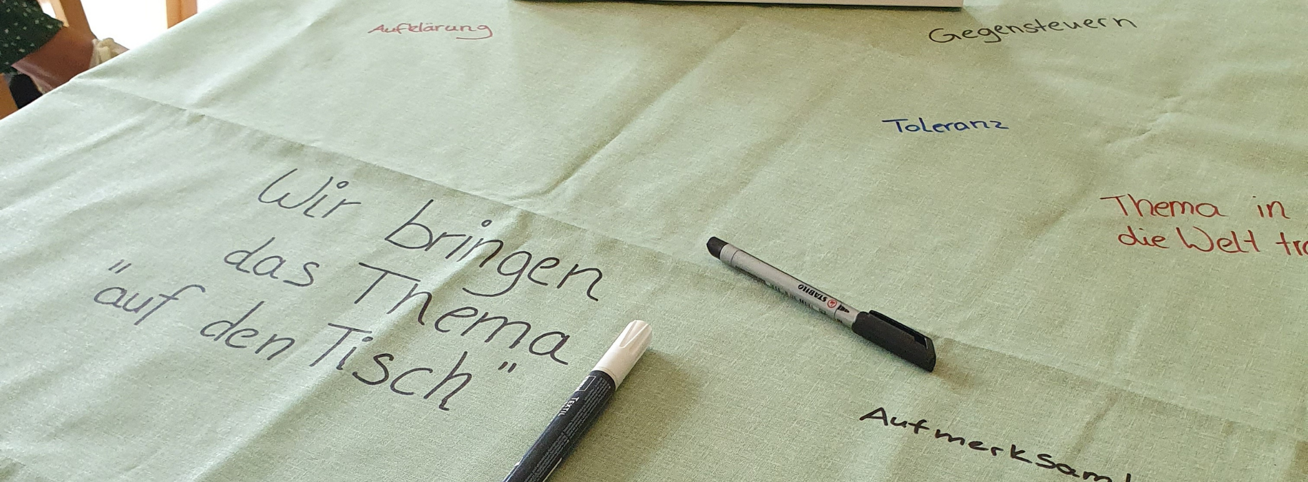 Wir bringen das Thema auf den Tisch